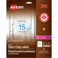 Avery Clear Static Cling Labels 8-1/2" X 11" , Repositionable, for Laser Printers