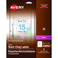 Avery&reg; Clear Static Cling Labels 8-1/2" X 11" , Repositionable, for Laser Printers