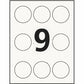 Avery Hemp Round Labels 2-1/2" Diameter, Permanent Adhesive, for Laser and Inkjet Printers - 22842