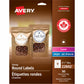 Avery Hemp Round Labels 2-1/2" Diameter, Permanent Adhesive, for Laser and Inkjet Printers