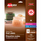 Glossy Clear Oval Labels 1-1/2" x 2-1/2" , Permanent Adhesive, for Laser and Inkjet Printers