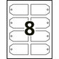 Avery Printable Rectangle Tags with Strings 2" x 3-1/2" , for Laser and Inkjet Printers - 22858