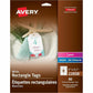 Avery Printable Rectangle Tags with Strings 2" x 3-1/2" , for Laser and Inkjet Printers