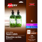 Avery&reg; Glossy White Square Labels 2" x 2" , Permanent Adhesive, for Laser and Inkjet Printers
