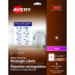 Avery&reg; White Vinyl Film Rectangle Labels 8" X 10-1/2" , Removable Adhesive, for Laser Printers