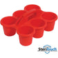 Deflecto Antimicrobial Kids 6 Cup Caddy - 39509RED