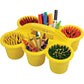 Deflecto Antimicrobial Kids 6 Cup Caddy - 39509YEL