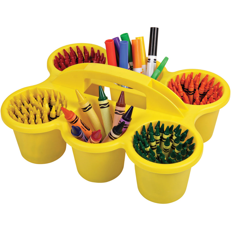 Deflecto Antimicrobial Kids 6 Cup Caddy - 39509YEL