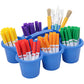 Deflecto Antimicrobial Kids 6 Cup Caddy - 39509BLU