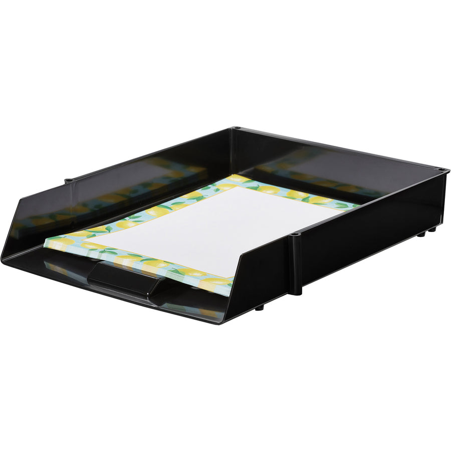 Deflecto AntiMicrobial Industrial Front-Load Tray - 63905