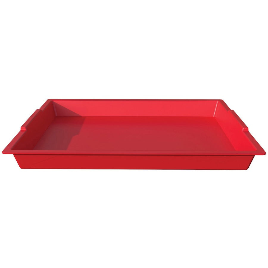 Deflecto Antimicrobial Finger Paint Tray - 39507RED