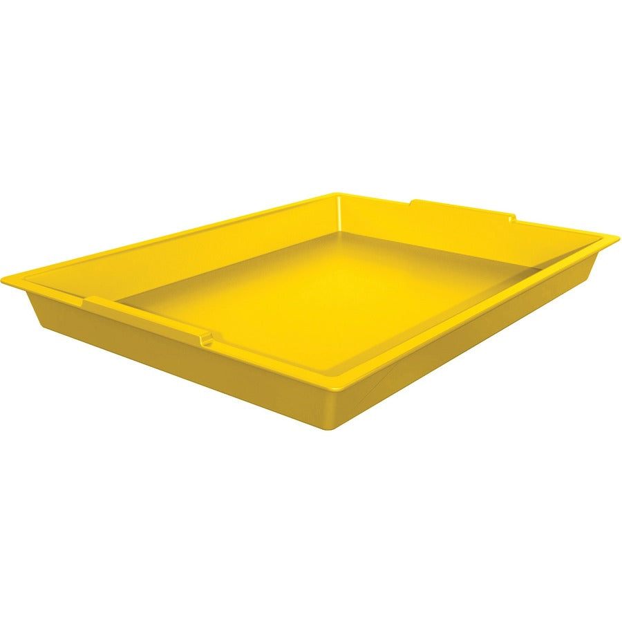Deflecto Antimicrobial Finger Paint Tray - 39507YEL