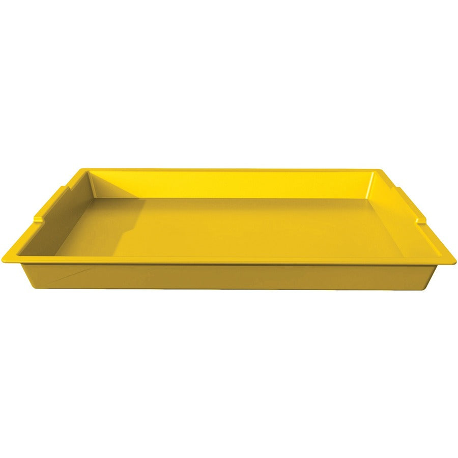 Deflecto Antimicrobial Finger Paint Tray - 39507YEL
