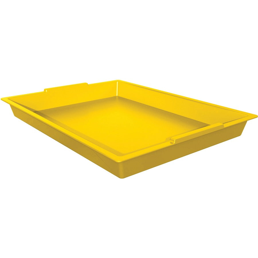 Deflecto Antimicrobial Finger Paint Tray - 39507YEL
