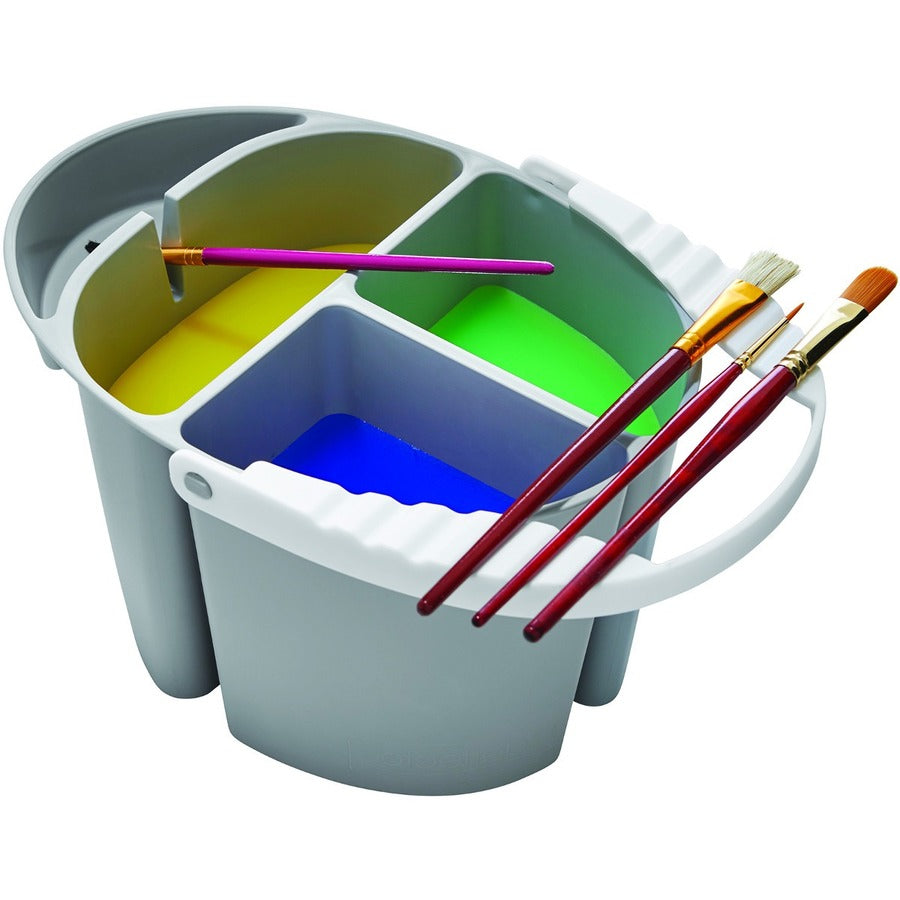 Deflecto Painter's Companion Water Bucket with Handle 2.3 l Grey/White - 29506