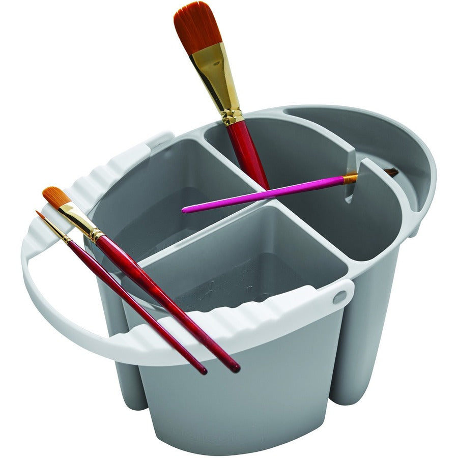 Deflecto Painter's Companion Water Bucket with Handle 2.3 l Grey/White - 29506