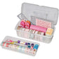 Deflecto Single Tray Storage Box 7-1/3" x 14-2/5" x 5-1/5" White - 29601