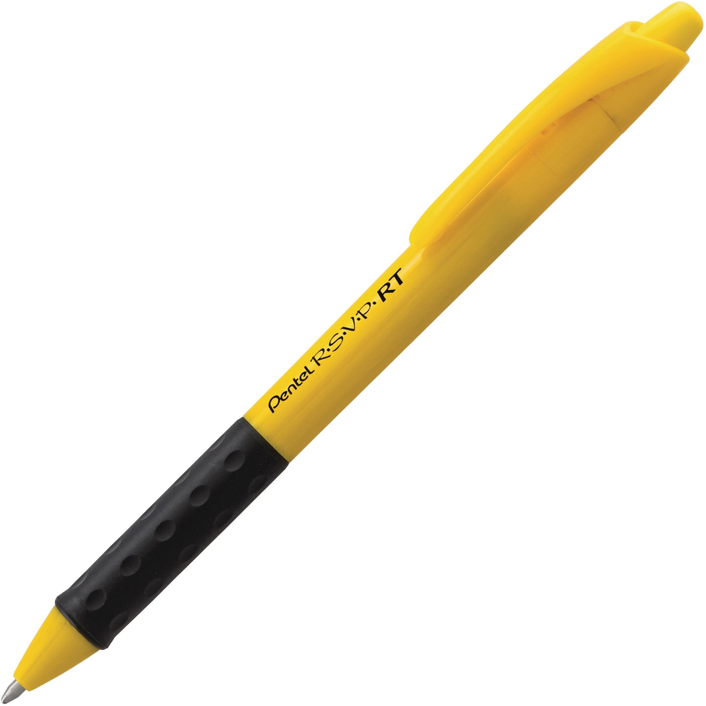 Pentel R.S.V.P. Retractable Pens Bold Point Yellow Barrel