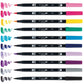 Tombow Dual Brush Pen Art Markers, Galaxy, 10-Pack - 56188