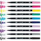 Tombow Dual Brush Pen Art Markers, Galaxy, 10-Pack - 56188