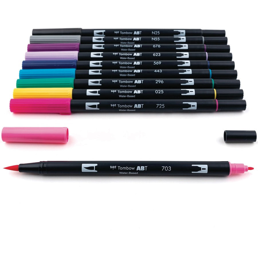 Tombow Dual Brush Pen Art Markers, Galaxy, 10-Pack - 56188