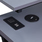 OSP Furniture L-Shaped Gaming Desk With LED Lights - CKP5454GLD