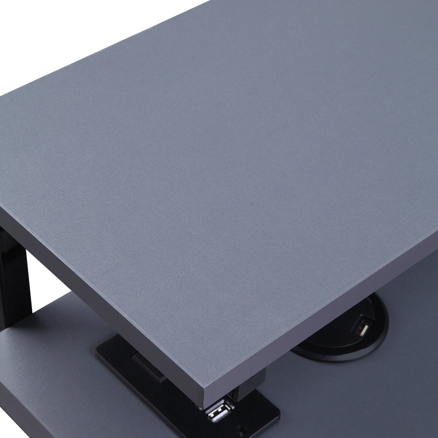 OSP Furniture L-Shaped Gaming Desk With LED Lights - CKP5454GLD