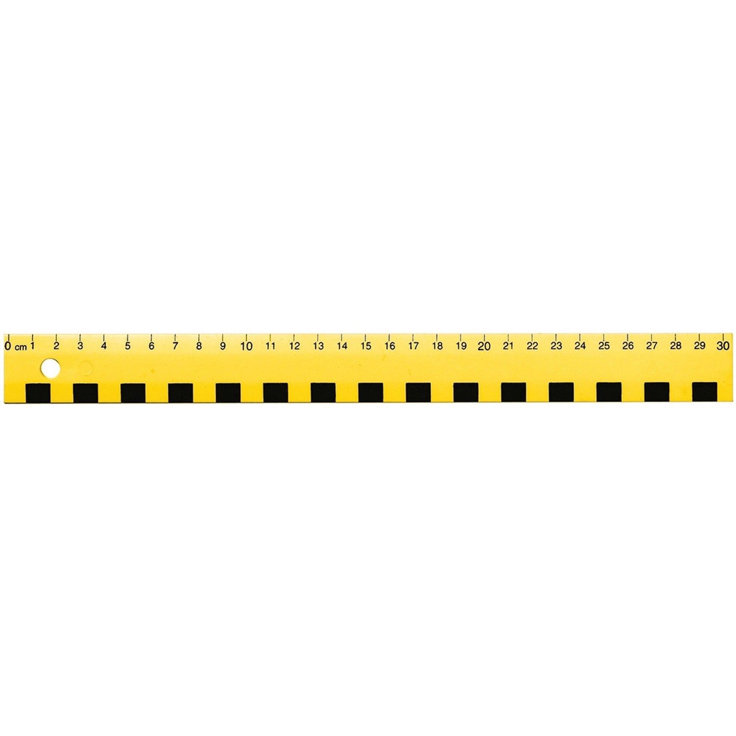 Westcott Finger Grip Ruler Centimeter with Centimeter 30 cm Plastic Yellow