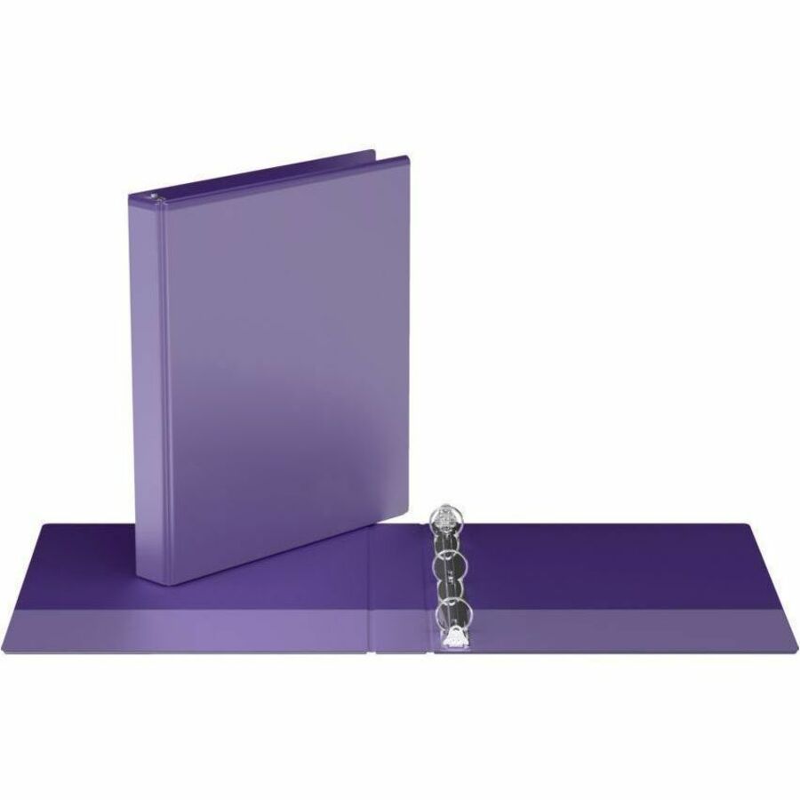 Davis Easyview 1" Round Ring Binder Purple