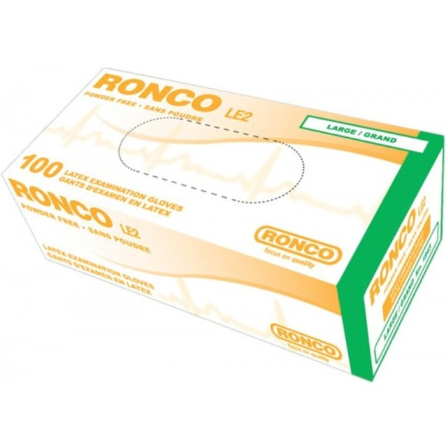 RONCO LE2 Latex Examination Glove (4 mil) - 1853