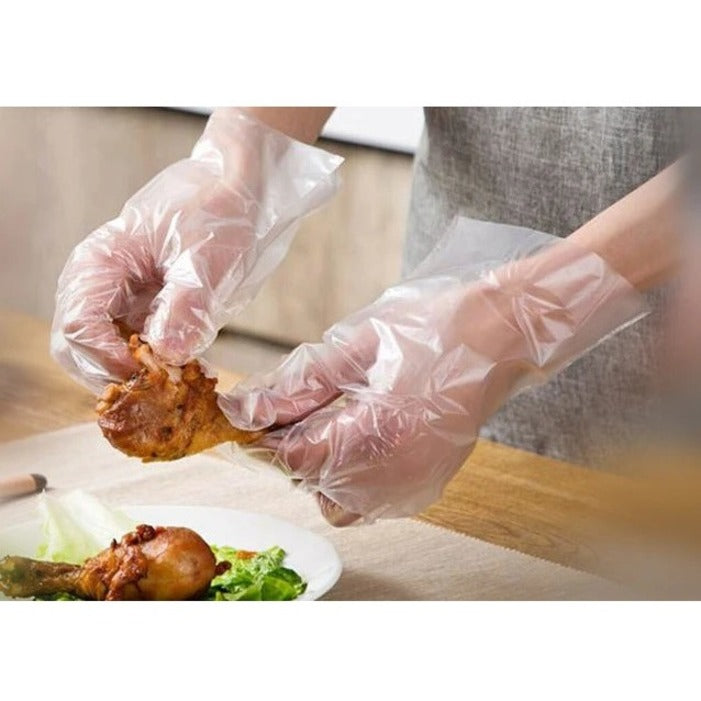 Globe Disposable Deli Gloves Large Clear 500/box - 8002