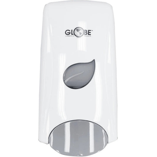Globe Lotion Bulk Soap Dispenser With Refillable Bottle - White