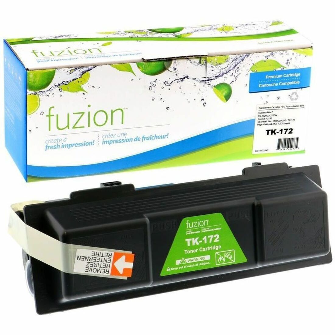 fuzion Kyocera Mita TK-172 Compatible Toner - Black