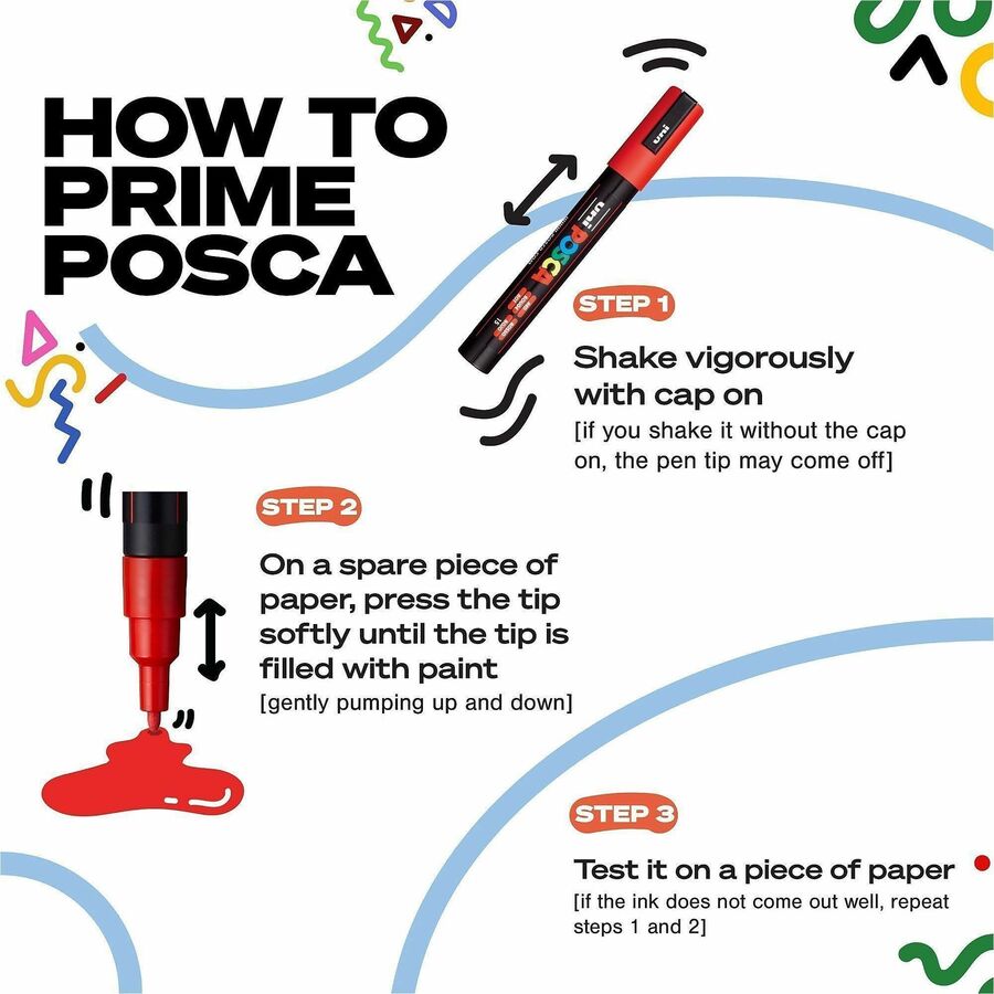 uniball™ Posca PC-3M Paint Markers - PC3M16C