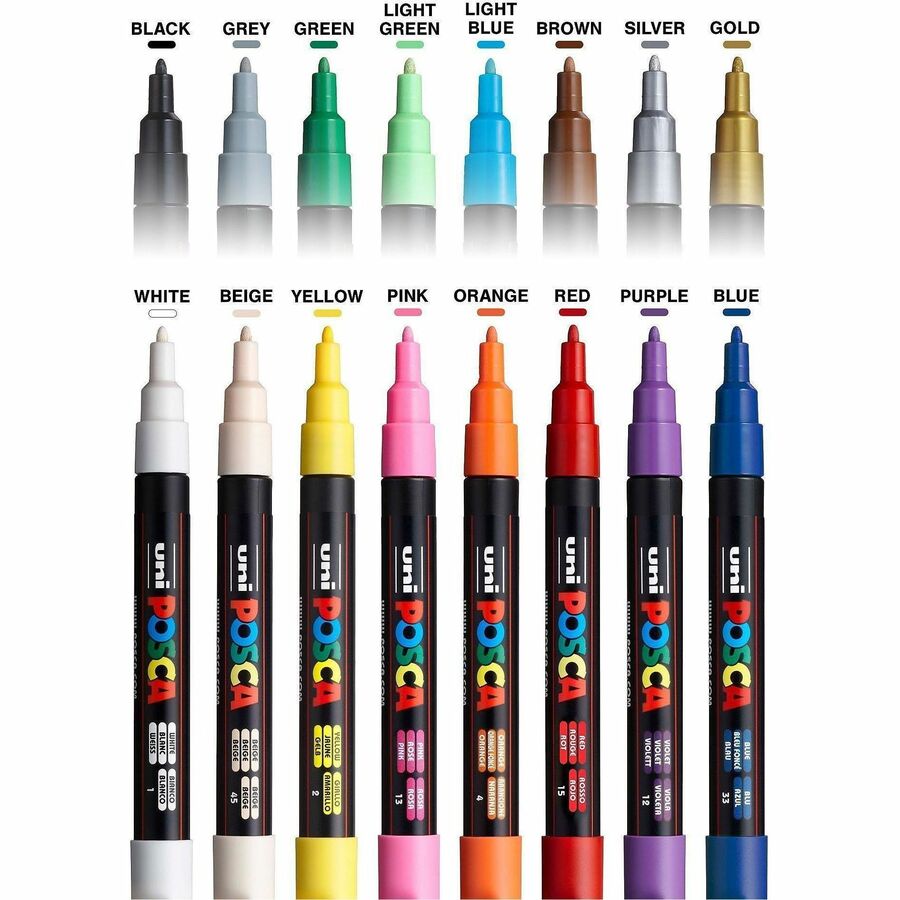 uniball™ Posca PC-3M Paint Markers - PC3M16C