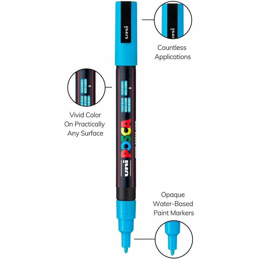 uni&reg; Posca PC-3M Paint Markers - PC3M8C