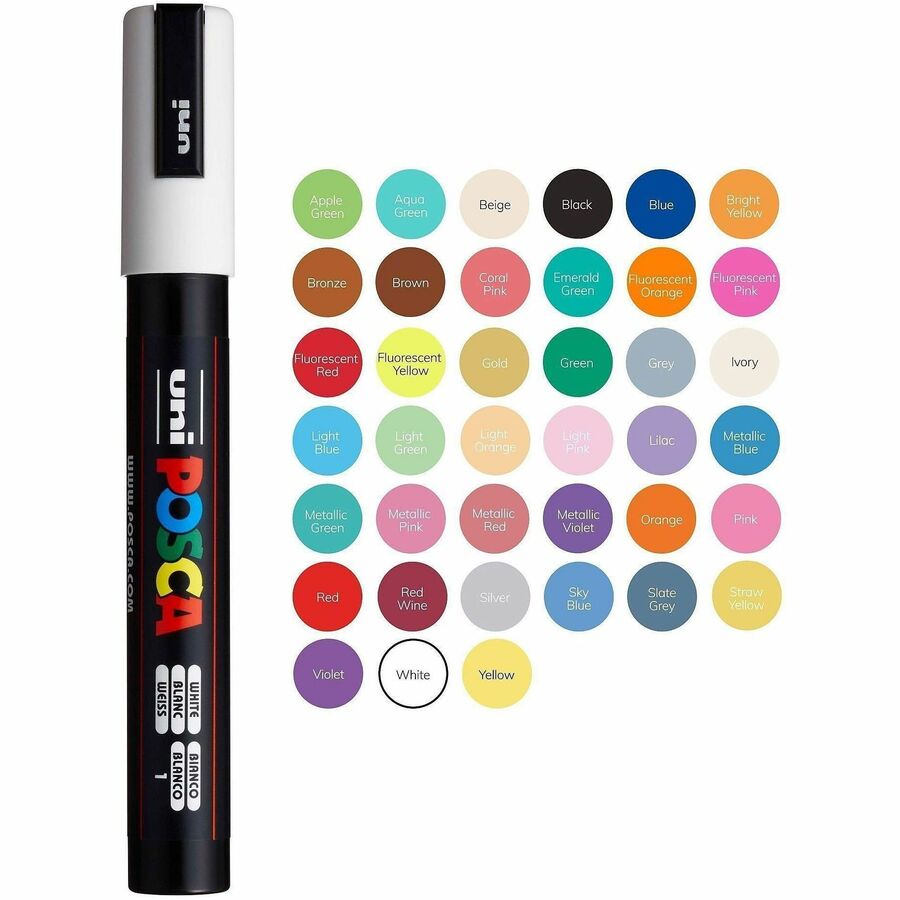 uniball&#8482; Posca PC-5M Paint Markers - PC5M16C