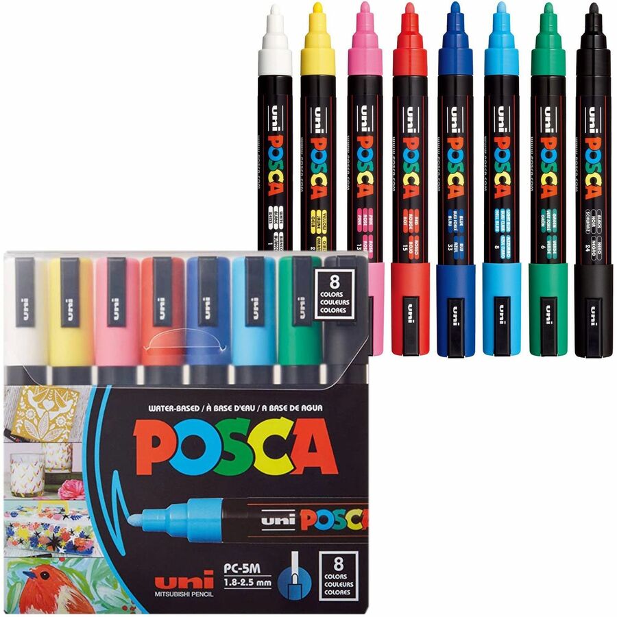 uni&reg; Posca PC-5M Paint Markers - PC5M8C