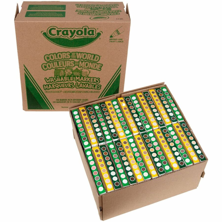 Crayola Multicultural Colors Washable Markers - 588228
