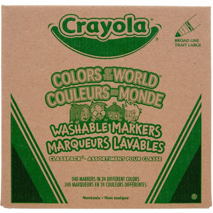 Crayola Multicultural Colors Washable Markers - 588228