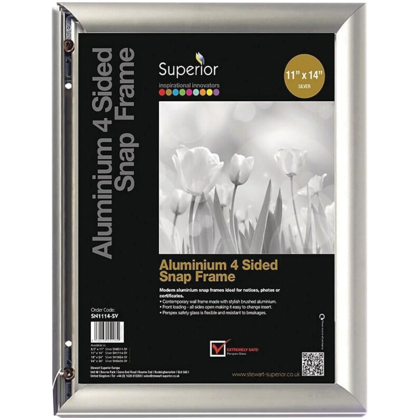 Seco Seco Snap Frame Sign Holder 11" x 14" Silver