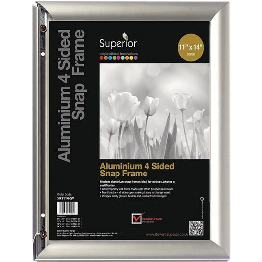 Seco Seco Snap Frame Sign Holder 11" x 14" Silver