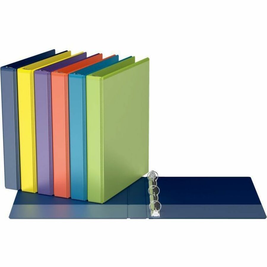 Davis Group Easyview Premium, Round Ring, Customizable, View Binder, 6 Pack (Orange, 3")