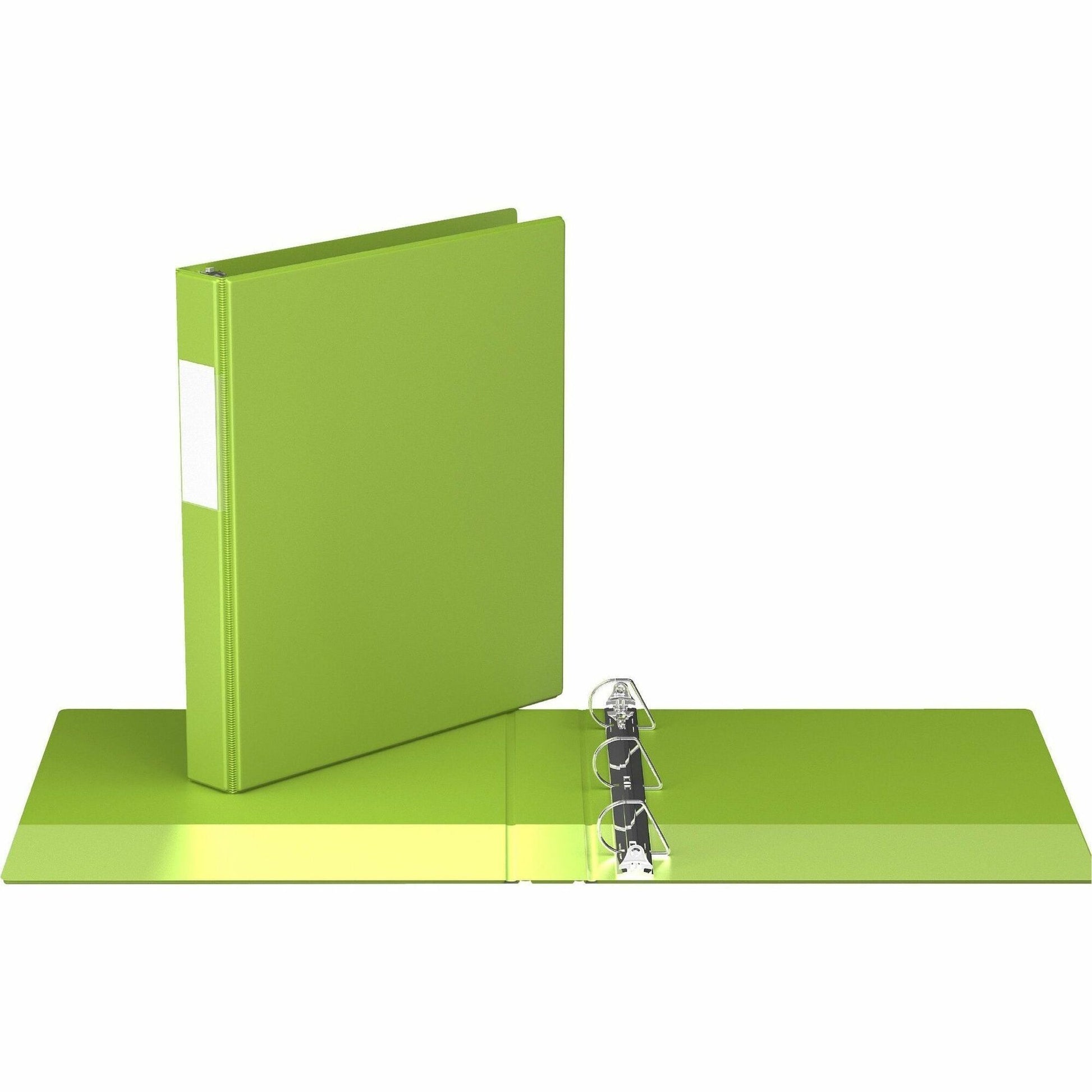 Davis Group Premium Economy, Angle D Ring, Binder, (Lime Green, 1")