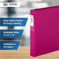 Davis Group Premium Economy, Angle D Ring, Binder, (Pink, 1") - 2301-43