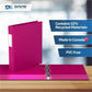 Davis Group Premium Economy, Angle D Ring, Binder, (Pink, 1") - 2301-43