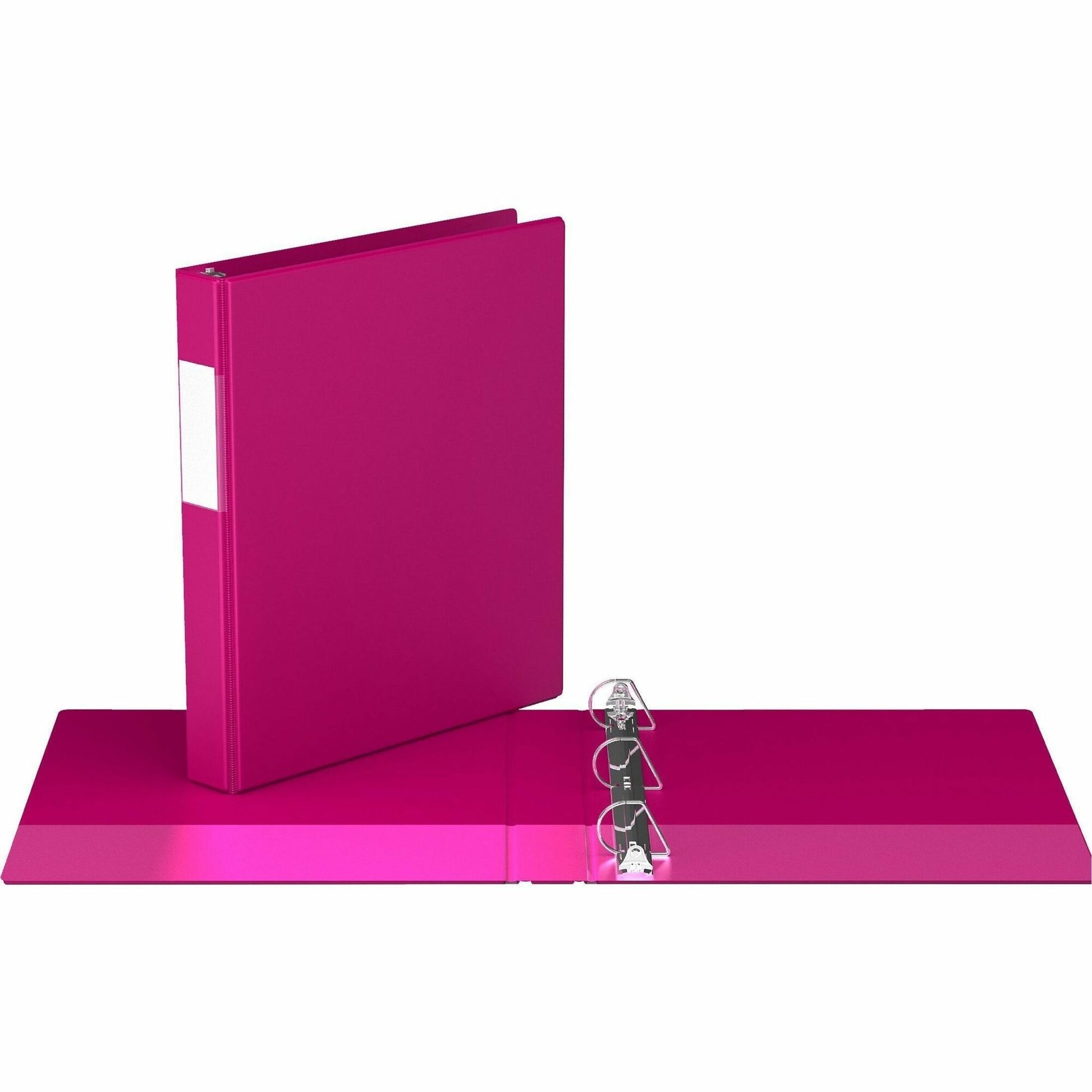 Davis Group Premium Economy, Angle D Ring, Binder, (Pink, 1")