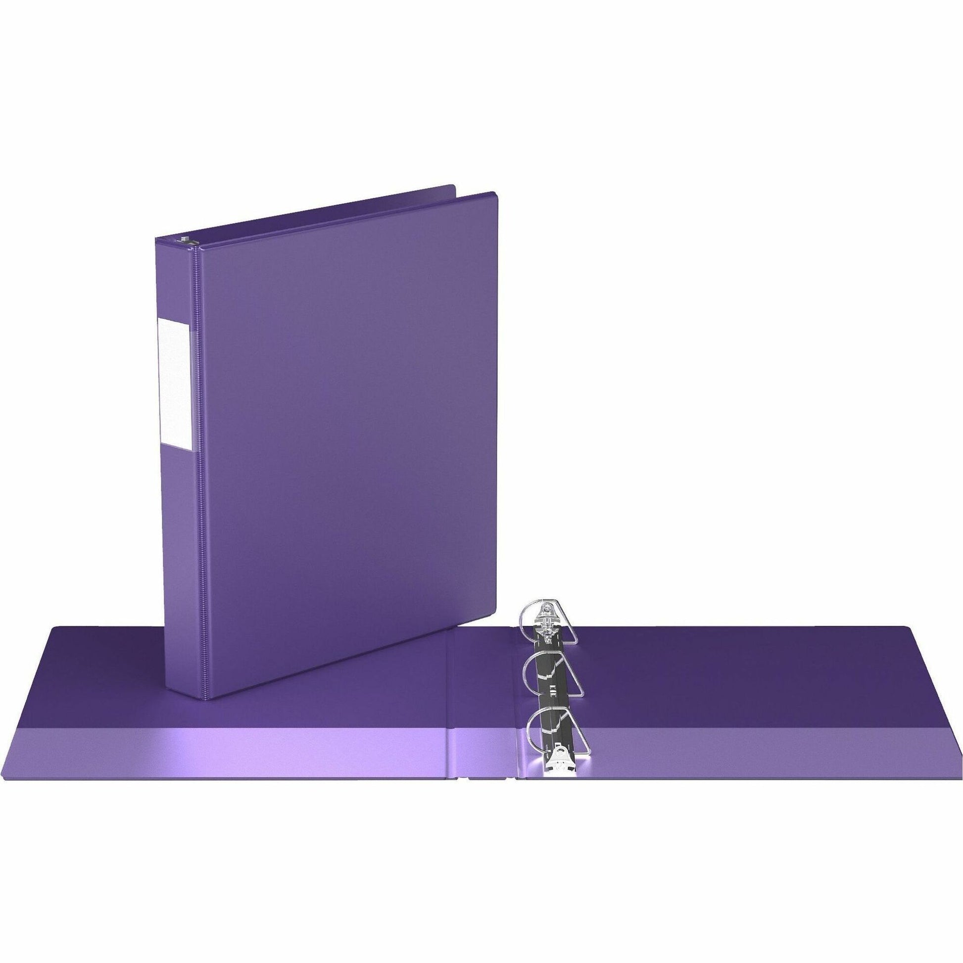 Davis Group Premium Economy, Angle D Ring, Binder, (Purple, 1")