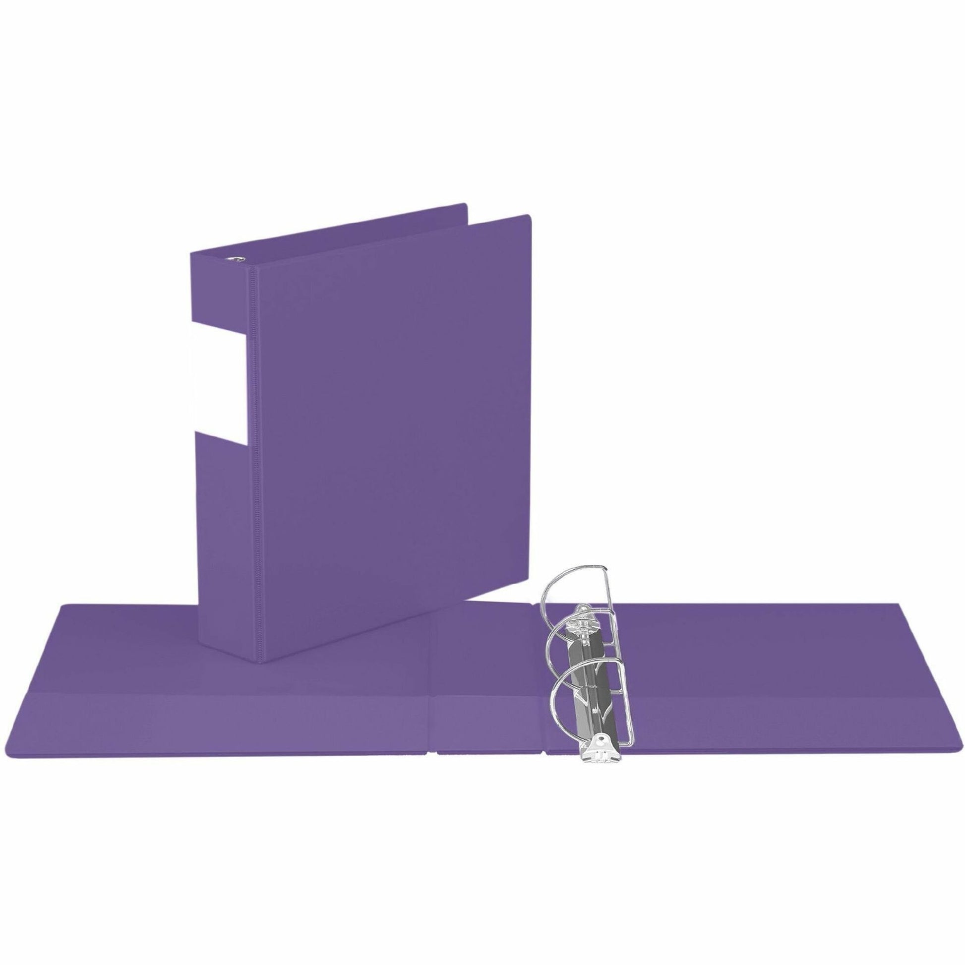Davis Group Premium Economy, Angle D Ring, Binder, (Purple, 2")