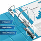 Davis Group Premium Economy, Angle D Ring, Binder, (Turquoisee Blue, 2") - 2304-52